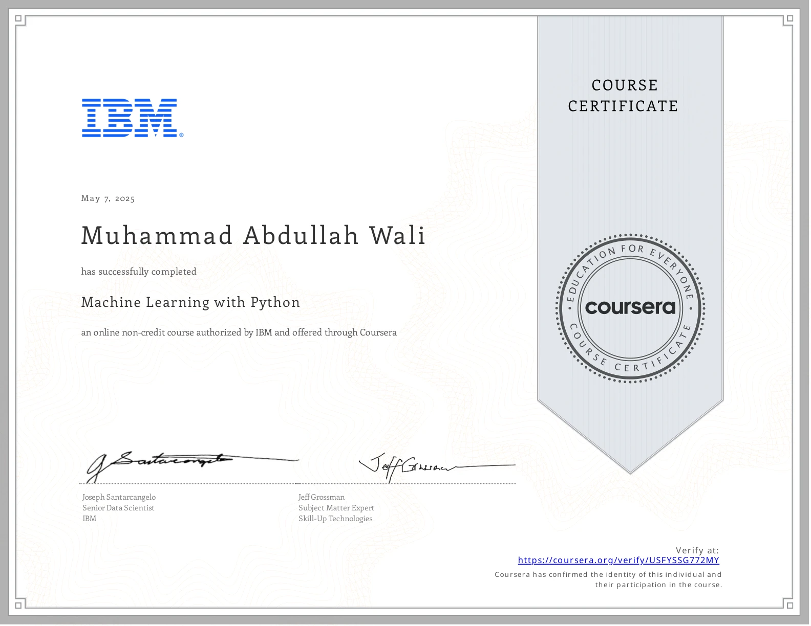 Machine Learning with Python